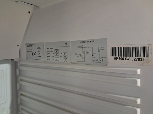 Professionele koelkast, maxxfrost, hr600 s/s - afbeelding 2 van  11