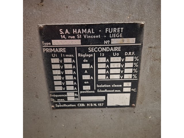 Professionele lastrafo, hamal furet - luik belgie, comp.150 - afbeelding 4 van  4