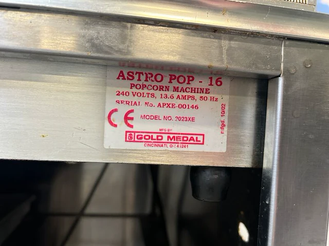 Professionele popcornmachine gold medal, astro pop - 16 - afbeelding 2 van  10