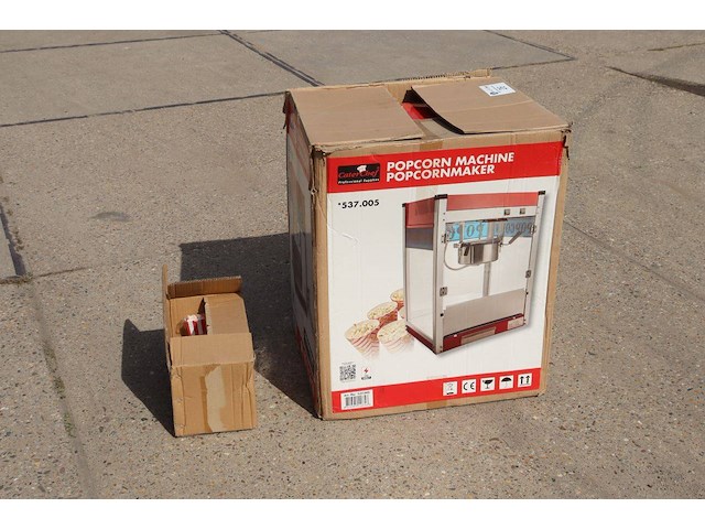 Professionele popcornmachine spapens verhuur 1500 w 520x380x670mm in doos - afbeelding 1 van  1