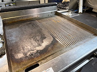 Professionele rvs gas bakplaat / grillplaat - afbeelding 3 van  5