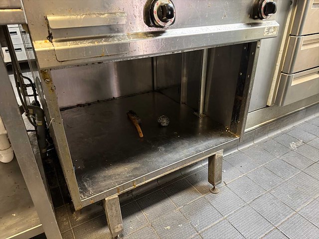 Professionele rvs gas bakplaat / grillplaat - afbeelding 5 van  5