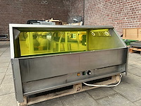 Professionele rvs warmhoudvitrine geschikt voor popcorn, snacks of nacho’s - afbeelding 2 van  5