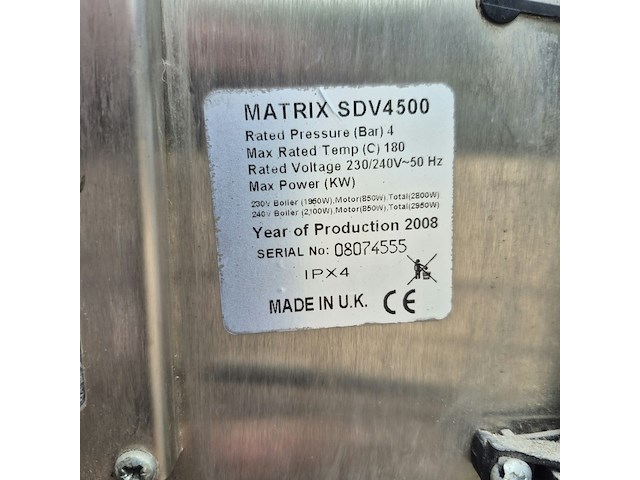 Professionele stoomreiniger met zuigfunctie, matrix, sdv4500, zilver - afbeelding 2 van  6