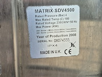 Professionele stoomreiniger met zuigfunctie, matrix, sdv4500, zilver - afbeelding 2 van  6
