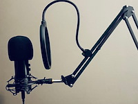 Professionele studio microfoon. zelf muziek maken, ongebruikt - afbeelding 2 van  5