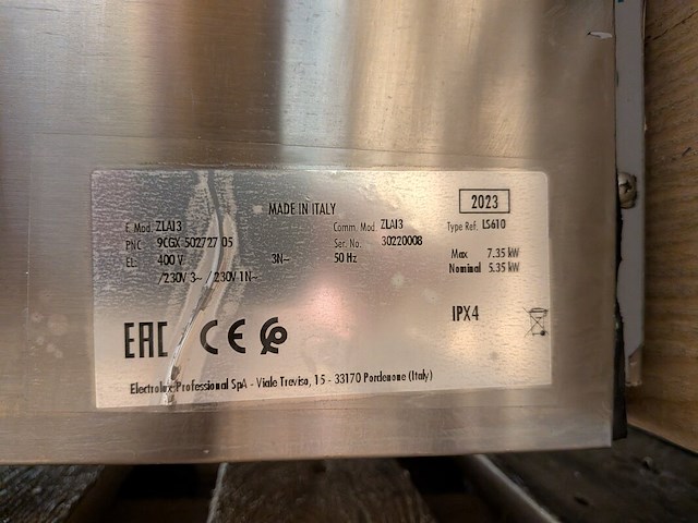 Professionele vaatwasser, zanussi, zlai3, 2023 - afbeelding 2 van  10
