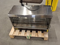 Professionele warmhoud vitrine 650 watt, buffalo, gf 455 , grijs / chroom - afbeelding 5 van  11