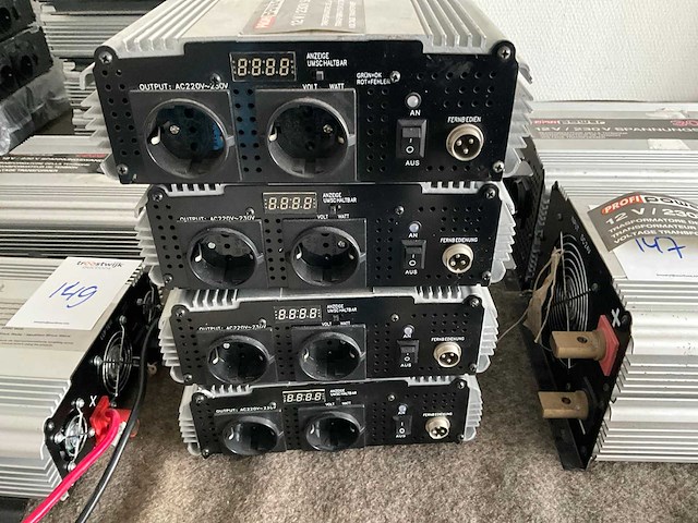 Profi power 2000 w omvormer (4x) - afbeelding 2 van  3