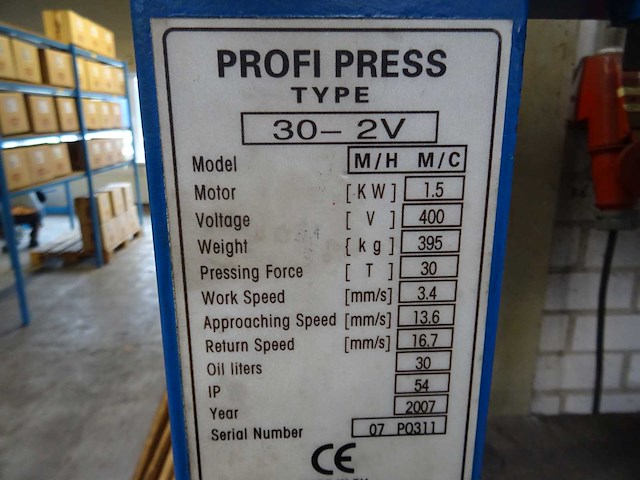 Profi press - m/h m/c 30-v2 - werkplaatspers - afbeelding 6 van  6