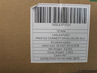 Profile connector allisslide alu - 45 stuks - afbeelding 3 van  3