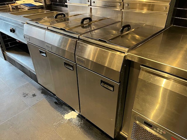 Profinox - c14 series - horeca dubbele gasfriteuse 3 friteuses inclusief manden - afbeelding 7 van  10
