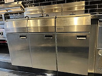 Profinox - c14 series - horeca dubbele gasfriteuse 3 friteuses inclusief manden - afbeelding 8 van  10