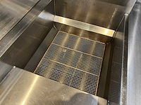 Profinox - c14 series - horeca dubbele gasfriteuse 3 friteuses inclusief manden - afbeelding 9 van  10