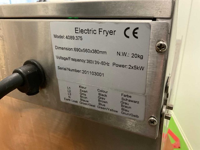 Profinox 4089.375 friteuse - afbeelding 3 van  9