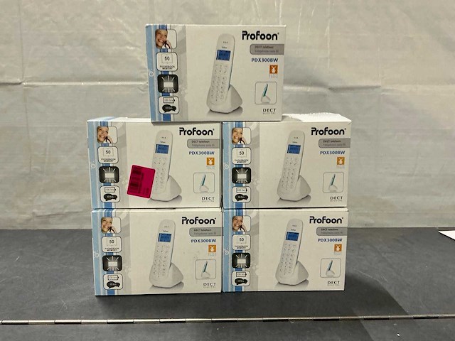 Profoon pdx300bw huistelefoon (5x) - afbeelding 1 van  3