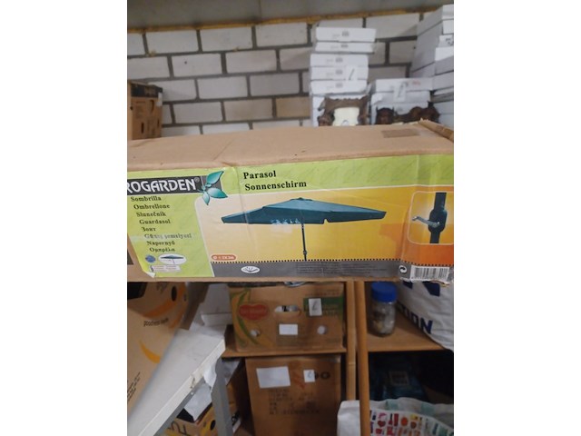 Progarden parasol kleur groen 200x300 cm aantal 1 stuks. - afbeelding 1 van  5