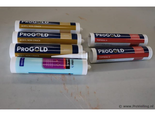 Progold beglazings- en voegkit topseal u - 6 stuks á 290ml - afbeelding 2 van  5