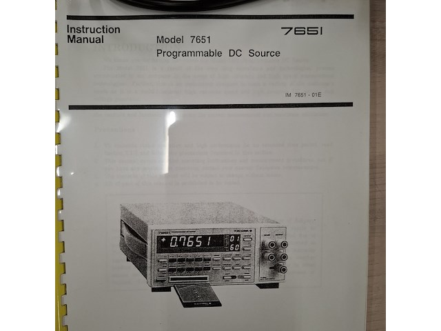 Programmeerbare voeding yokogawa, 7651 - afbeelding 7 van  7