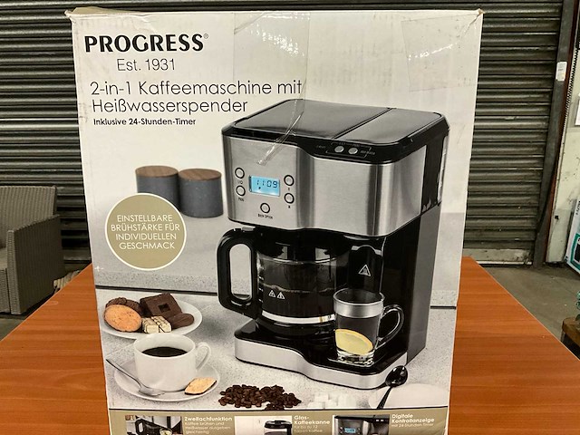 Progress 2 in 1 -1900watt koffiemachine - afbeelding 1 van  3