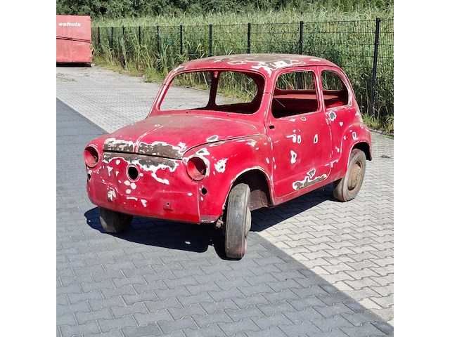 Projectauto, fiat, 600d, 1966, met kamikaze deuren - afbeelding 20 van  26