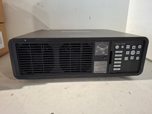 Projector, panasonic, pt dz770, et dle250 lens, 2x et-lad60aw lamp, zwart - afbeelding 9 van  11