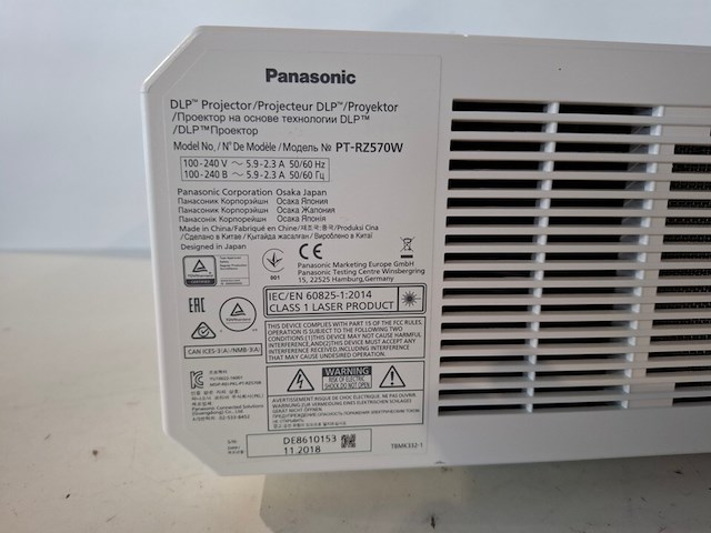 Projector, panasonic, pt-rz570, wit - afbeelding 5 van  7