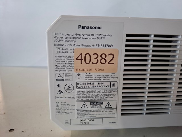 Projector, panasonic, pt-rz570, wit - afbeelding 5 van  7