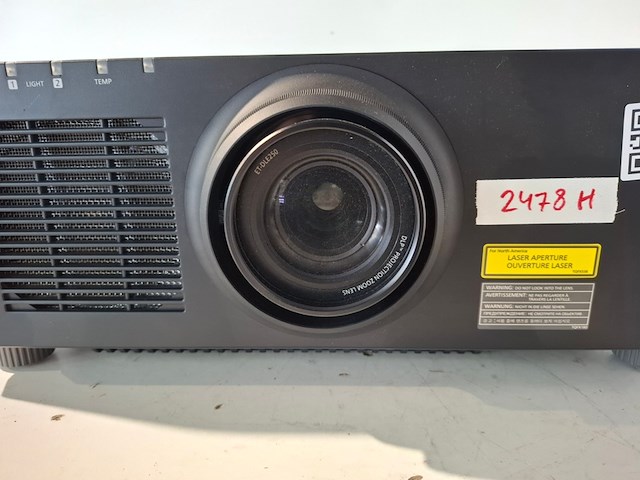 Projector, panasonic, pt-rz670 + et dle250 lens, zwart - afbeelding 2 van  6