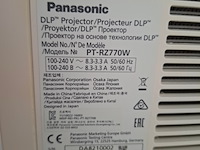Projector, panasonic, pt-rz770 + standard lens, wit - afbeelding 4 van  6