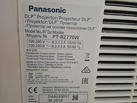 Projector, panasonic, pt-rz770 + standard lens, wit - afbeelding 4 van  6