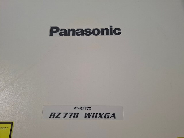 Projector, panasonic, pt-rz770 + standard lens, wit - afbeelding 4 van  5