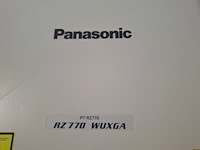 Projector, panasonic, pt-rz770 + standard lens, wit - afbeelding 4 van  5