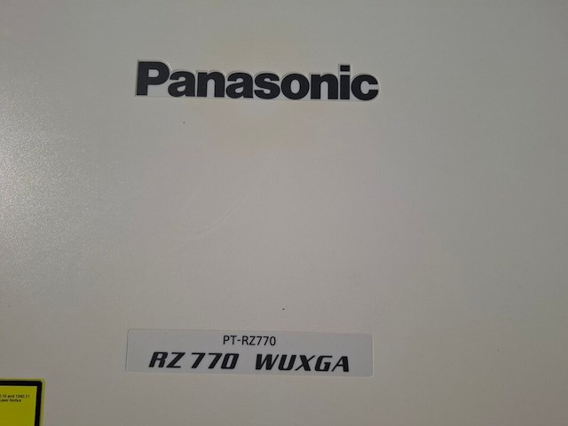 Projector, panasonic, pt-rz770 + standard lens, wit - afbeelding 5 van  6