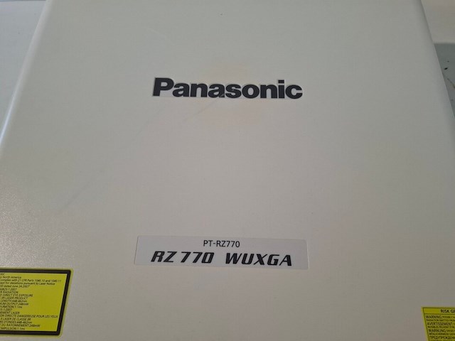 Projector, panasonic, pt-rz770 + standard lens, wit - afbeelding 5 van  6