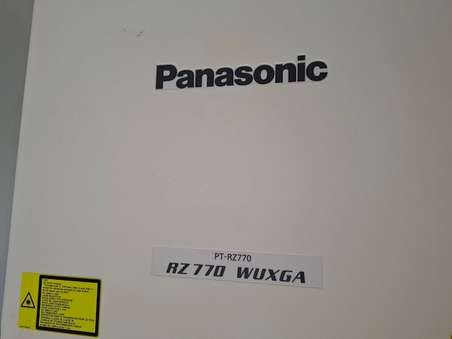 Projector, panasonic, pt-rz770 + standard lens, wit - afbeelding 5 van  6