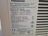 Projector, panasonic, pt-rz770 + standard lens, wit - afbeelding 3 van  5