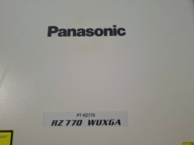 Projector, panasonic, pt-rz770 + standard lens, wit - afbeelding 4 van  5
