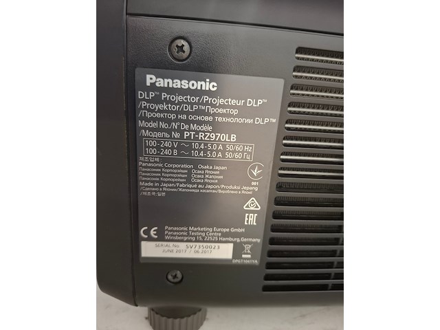 Projector, panasonic, pt-rz970 + et dle250 lens, zwart - afbeelding 4 van  6