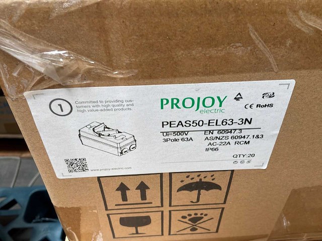 Projoy peas50-el63-3n werkschakelaar (100x) - afbeelding 2 van  3