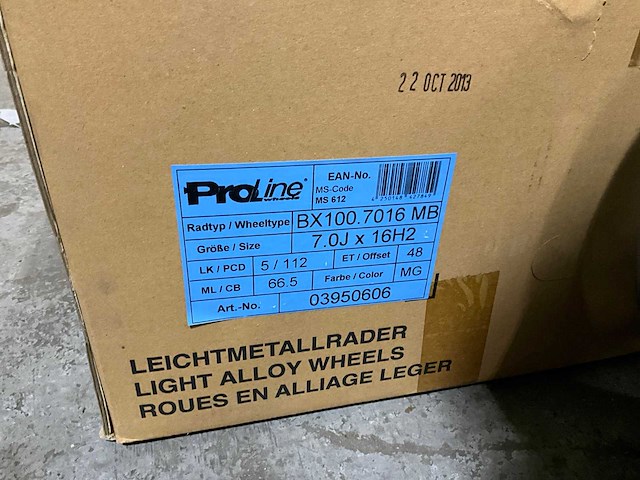 Proline - lichtmetalen velgenset 16 inch 5x110 - afbeelding 2 van  4