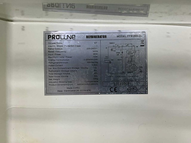 Proline - pf90wa gl - koelkast - afbeelding 3 van  11