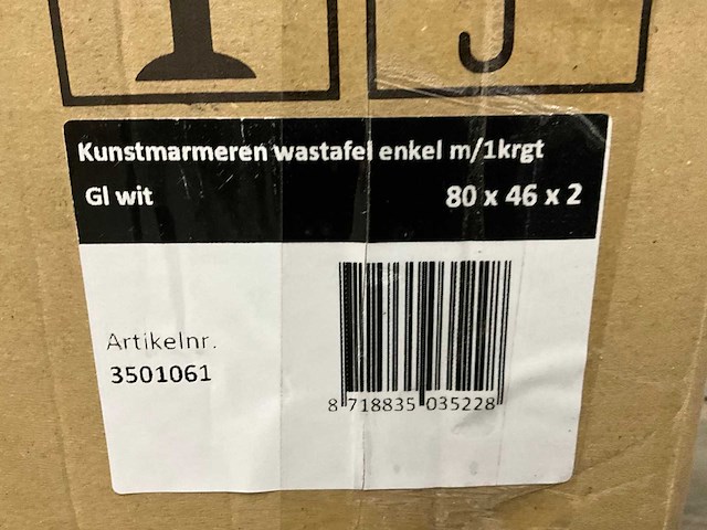 Proline elegance wastafel 80 cm - afbeelding 2 van  2