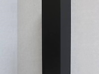 Proline hoge badkamerkast 1 deur push-to-open - mat zwart - 35x35x169cm | nieuw in doos - afbeelding 1 van  5