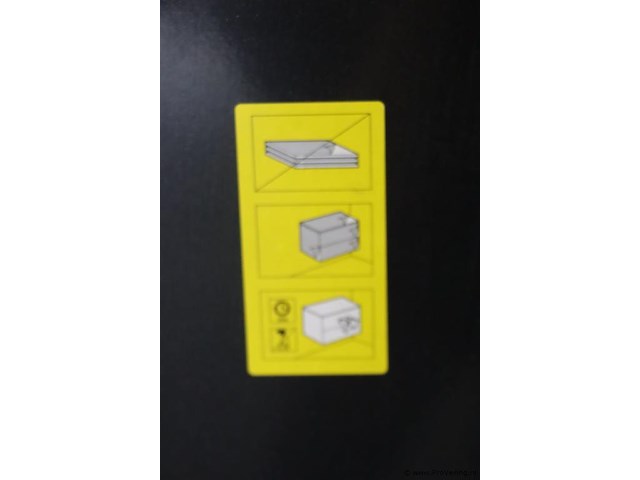 Proline hoge badkamerkast 1 deur push-to-open - mat zwart - 35x35x169cm | nieuw in doos - afbeelding 4 van  5