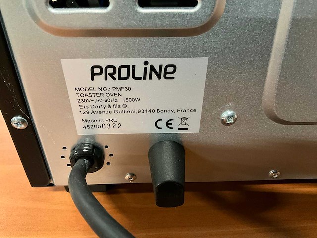 Proline pmf30 oven - afbeelding 4 van  5