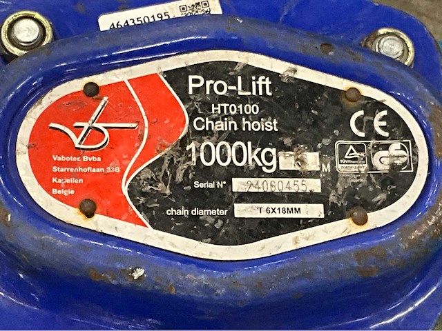 Prollift hto100 kettingtakel - afbeelding 3 van  3