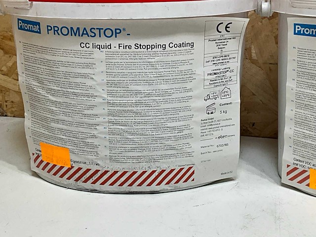 Promastop vuurstop coating 5kg (2x) - afbeelding 3 van  4