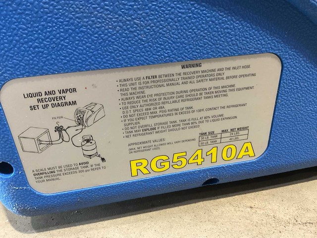 Promax rg5410a vul- en afpompunit t.b.v. airconditioning - afbeelding 7 van  7