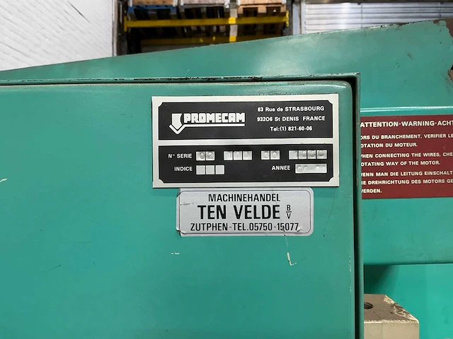 Promecam - 1981 - rg103,100t 3m - kantbank - afbeelding 9 van  19